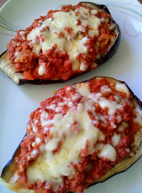 Berenjenas Rellenas De Soja Y Verduras