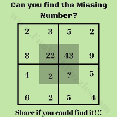 Maths Challenge for Children: Find Missing Number