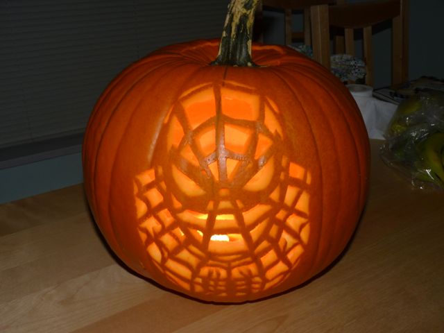 Just Mommying Around Spiderman Pumpkin This Year s Carving For 