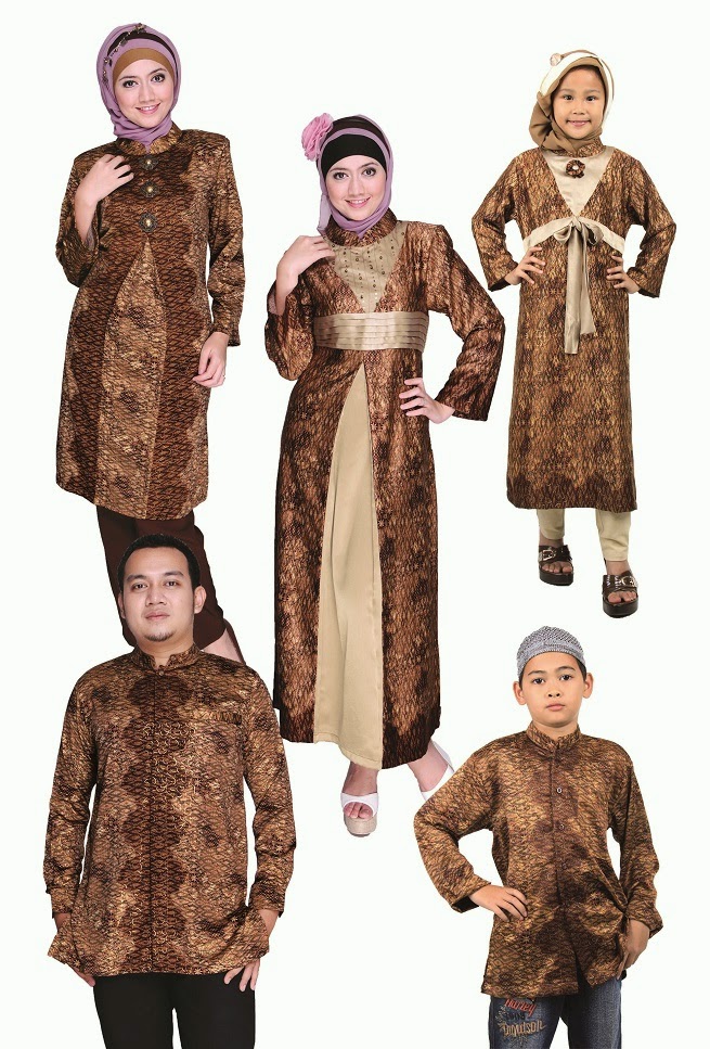 Contoh Desain Baju Batik Muslim Keluarga Sarimbit Contoh Desain Baju Batik Muslim Keluarga Sarimbit