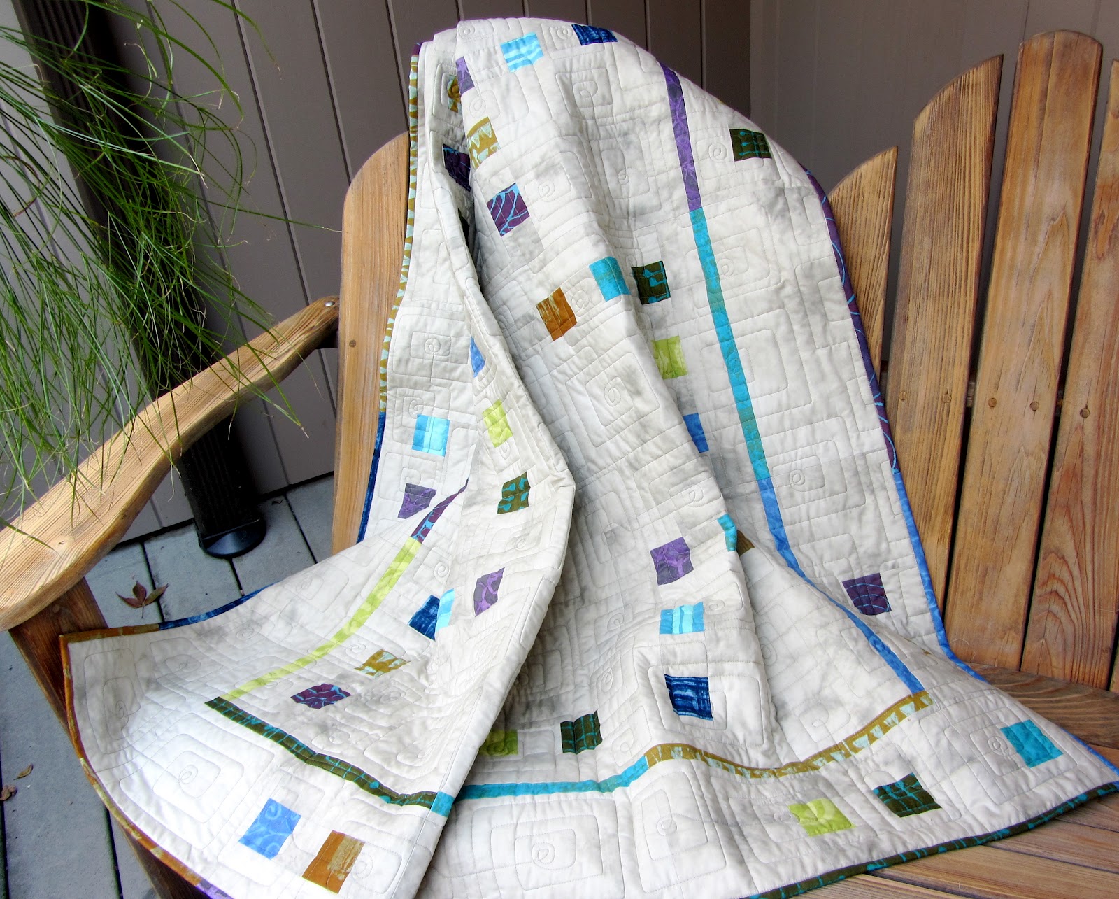 Modern Quilt Relish Nibbles Nouveau Modern Quilt in Contemporary Fabric