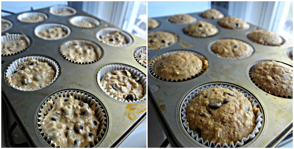 The Cooking Actress Oatmeal Chocolate Chip Cookie Muffins