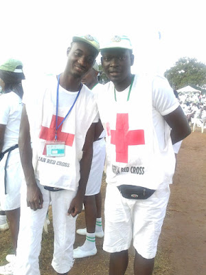 Red cross cds Corpers doing the red cross community development service