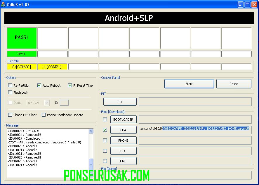 Tutorial mudah cara flash samsung i9082 dengan pc.