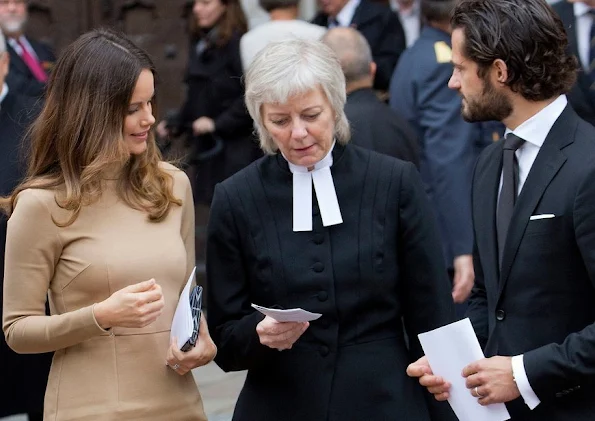 Prince Carl Philip and Princess Sofia of Sweden attend opening of the General Synod in the Uppsala Domkyrka, Sweden