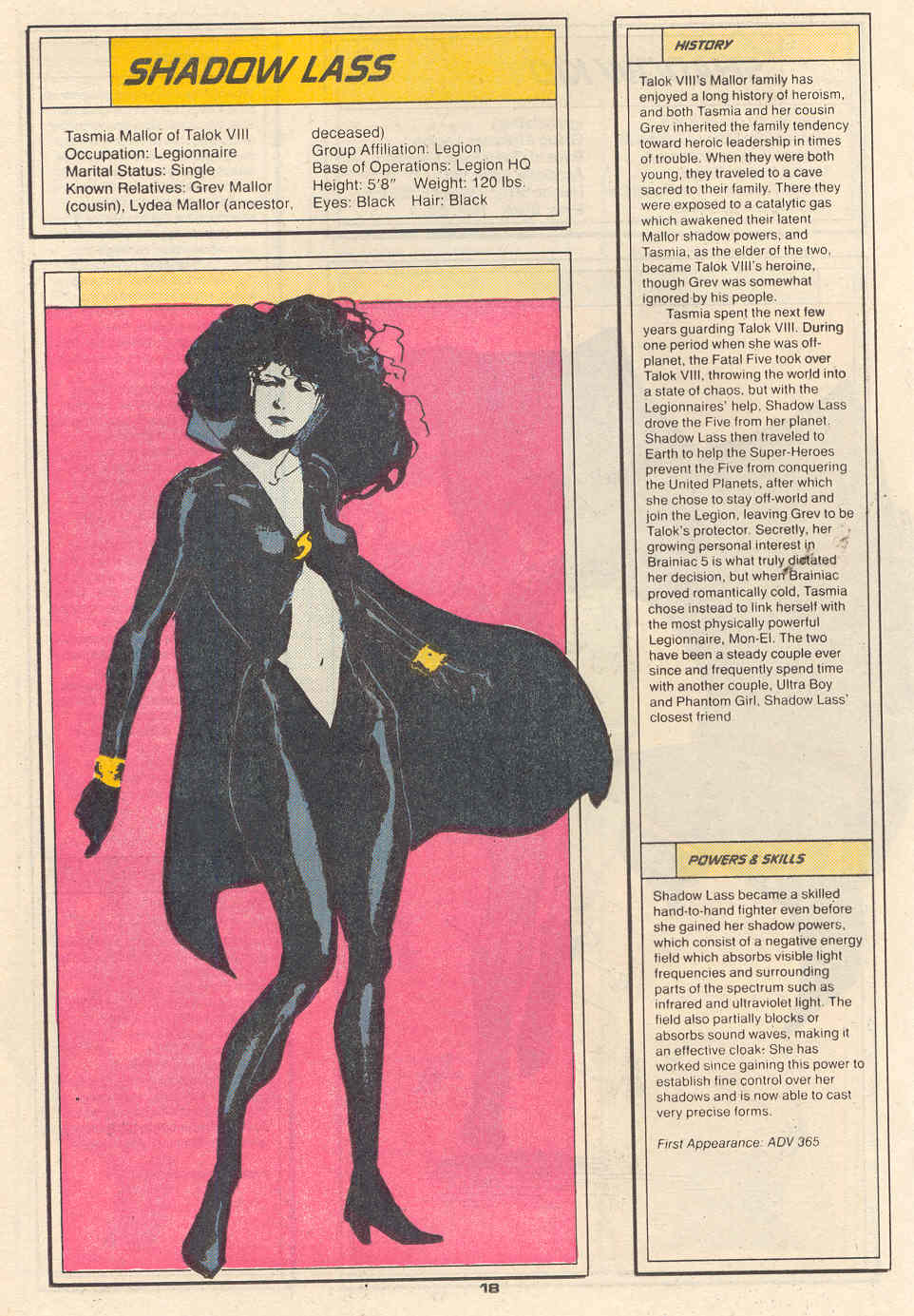 Read online Who's Who in the Legion of Super-Heroes comic -  Issue #6 - 19