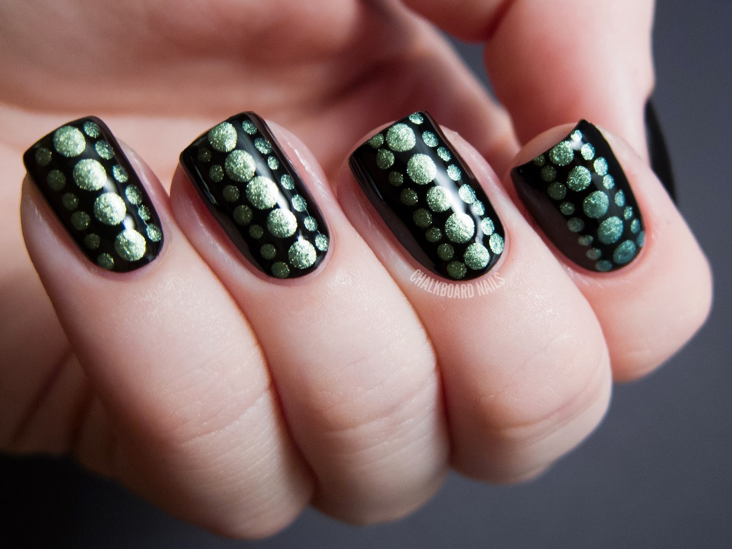 2. Middle Dot Nail Art - wide 7
