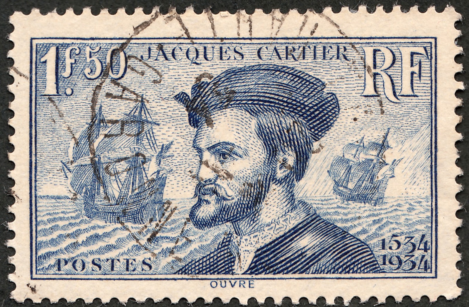French Stamp Engravers France 1934 Jacques Cartier