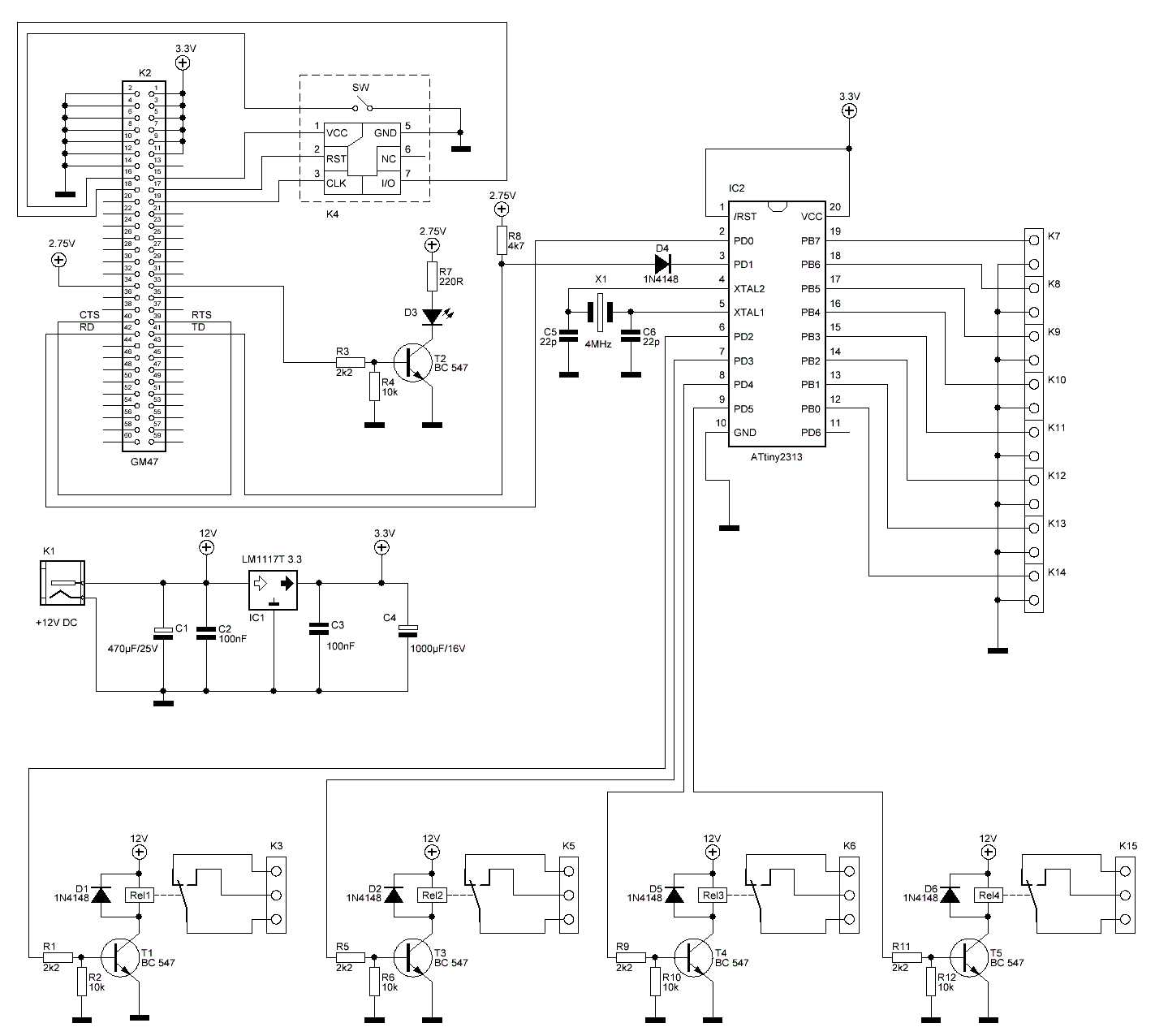How To Control Electric appliances using SMS Remote Control