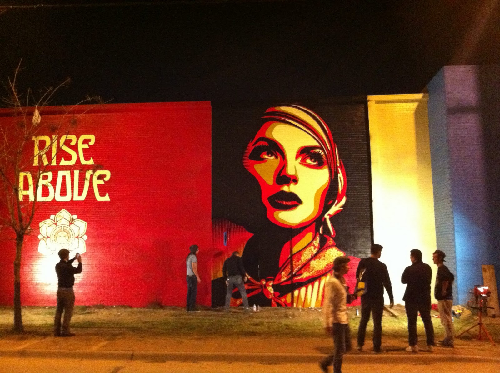 Shepard Fairey “Rise Above” & “Harmony” New Murals In Dallas