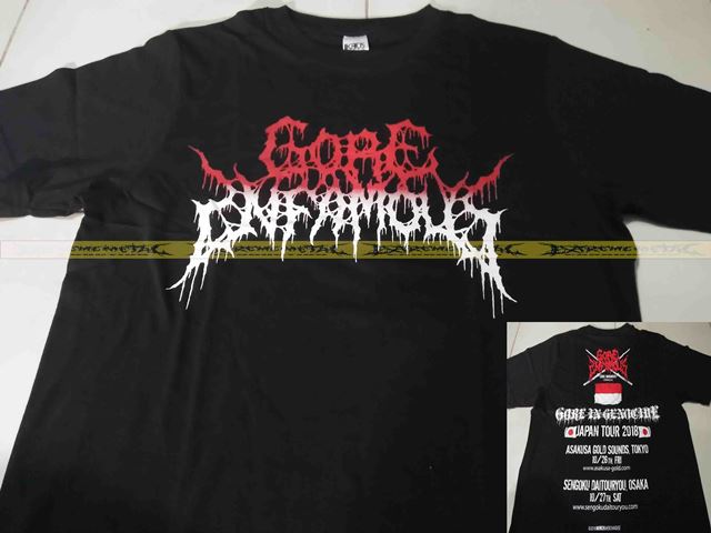 T-Shirt GORE INFAMOUS - Japan Tour 2018 ( Logo Red )