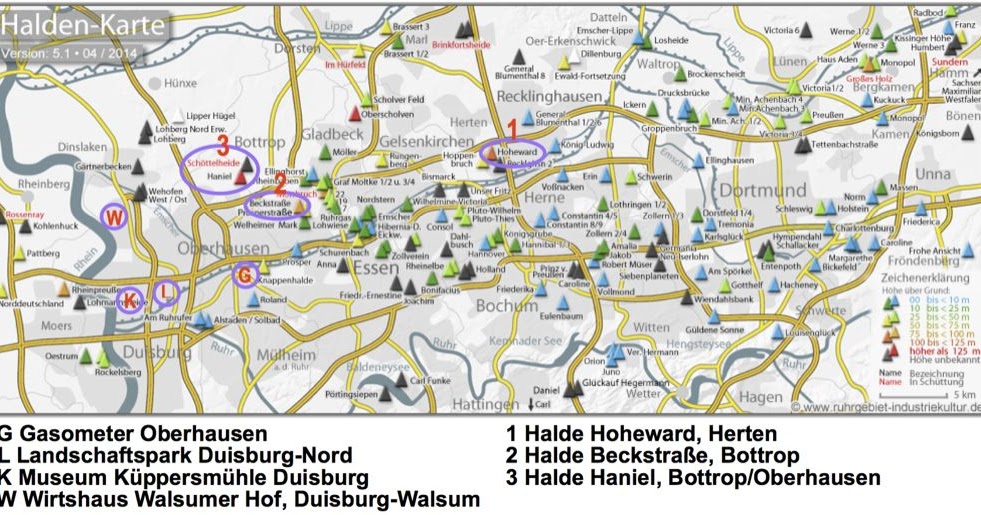 Exkursionen auf der Route der Industriekultur im Ruhrgebiet Überblick