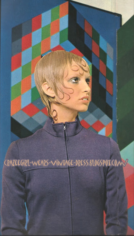 1971 - Hairstyles book haircut 1970 70s Victor Vasarely