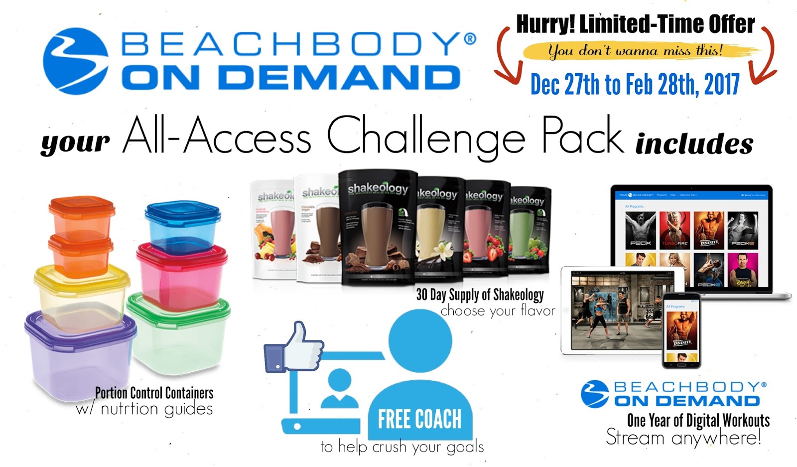 Beachbody on Demand AllAccess Challenge Pack LIMITED TIME OFFER ONLY