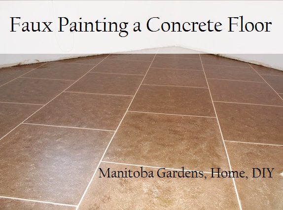 manitoba gardens faux painting a concrete floor