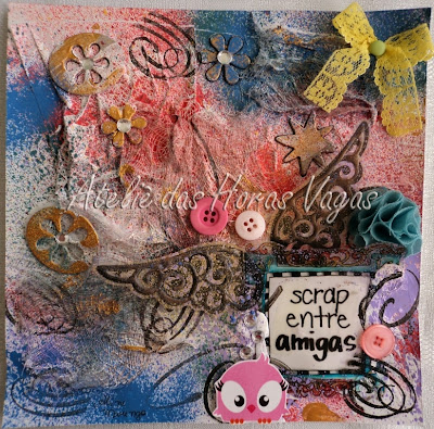 scrapbook mixed media colage scrap entre amigas