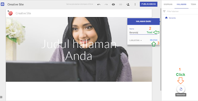 Cara membuat menu navigasi website di google sites - Gambar 1 Cara membuat menu navigasi website di google sites - Gambar 1