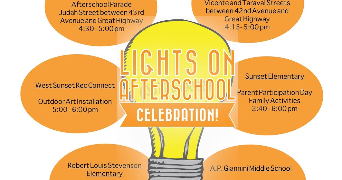 SNBC Blog Help us LIGHT UP the Sunset with Lights On Afterschool!