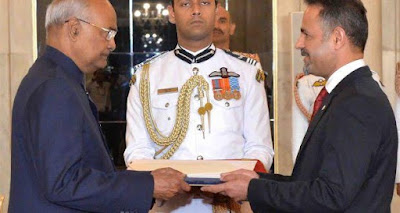 Envoys of four nations present credentials to President of India