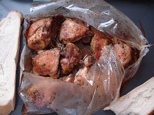 bolsas para asar pollo en el horno