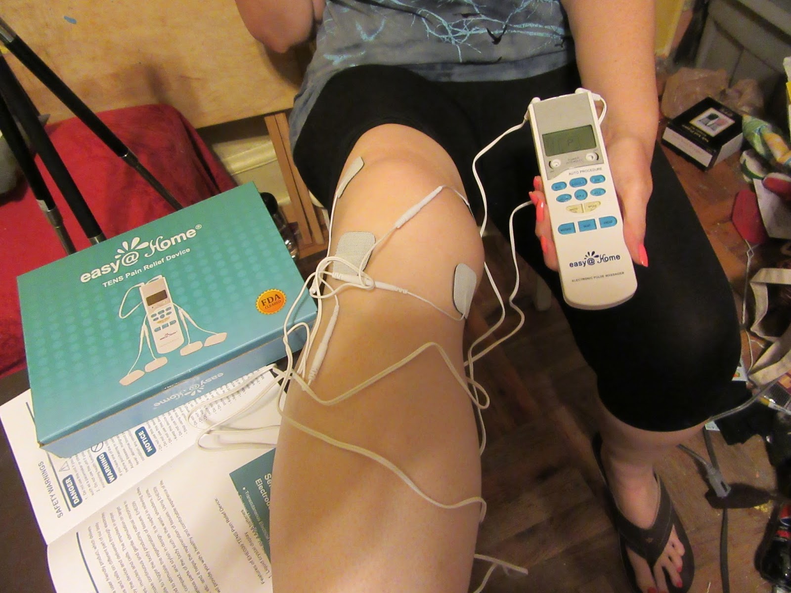 EasyHome TENS Handheld Electronic Pulse Massager Unit EHE009 (Muscle