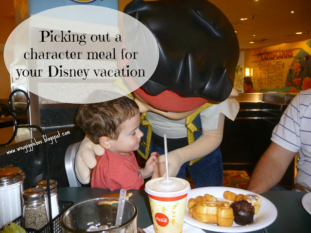 Walt Disney World vacation, picking out the right character meals for you Walt Disney World vacation, character meals,