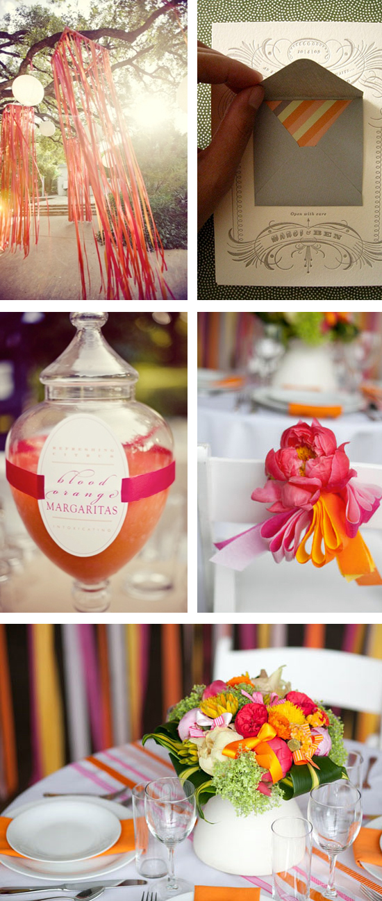 Charcoal Grey and Raspberry Wedding Inspiration Board