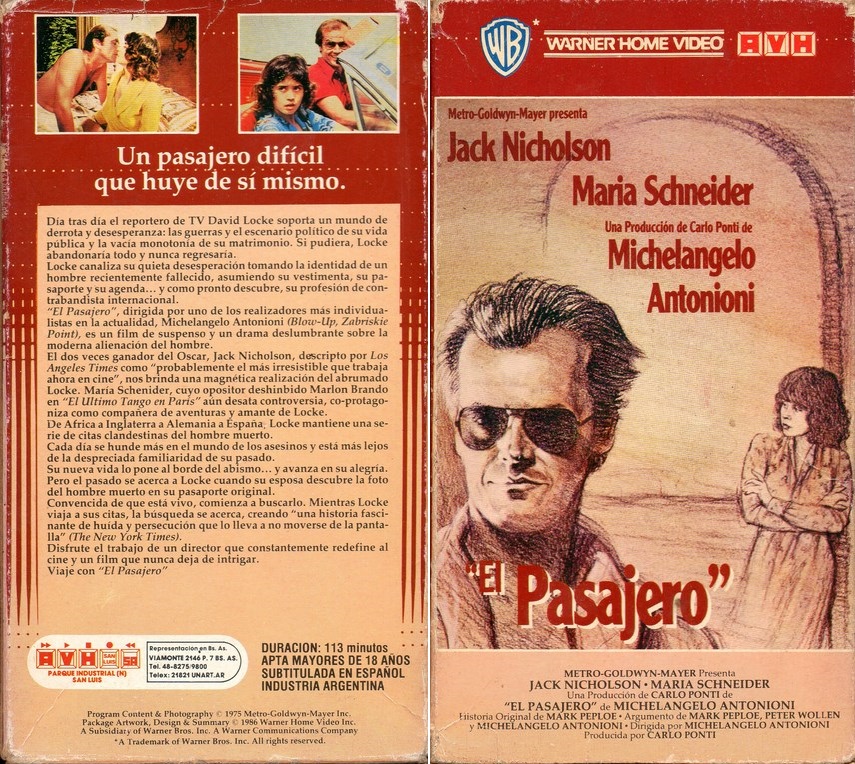 El Pasajero (1975) Michelangelo Antonioni