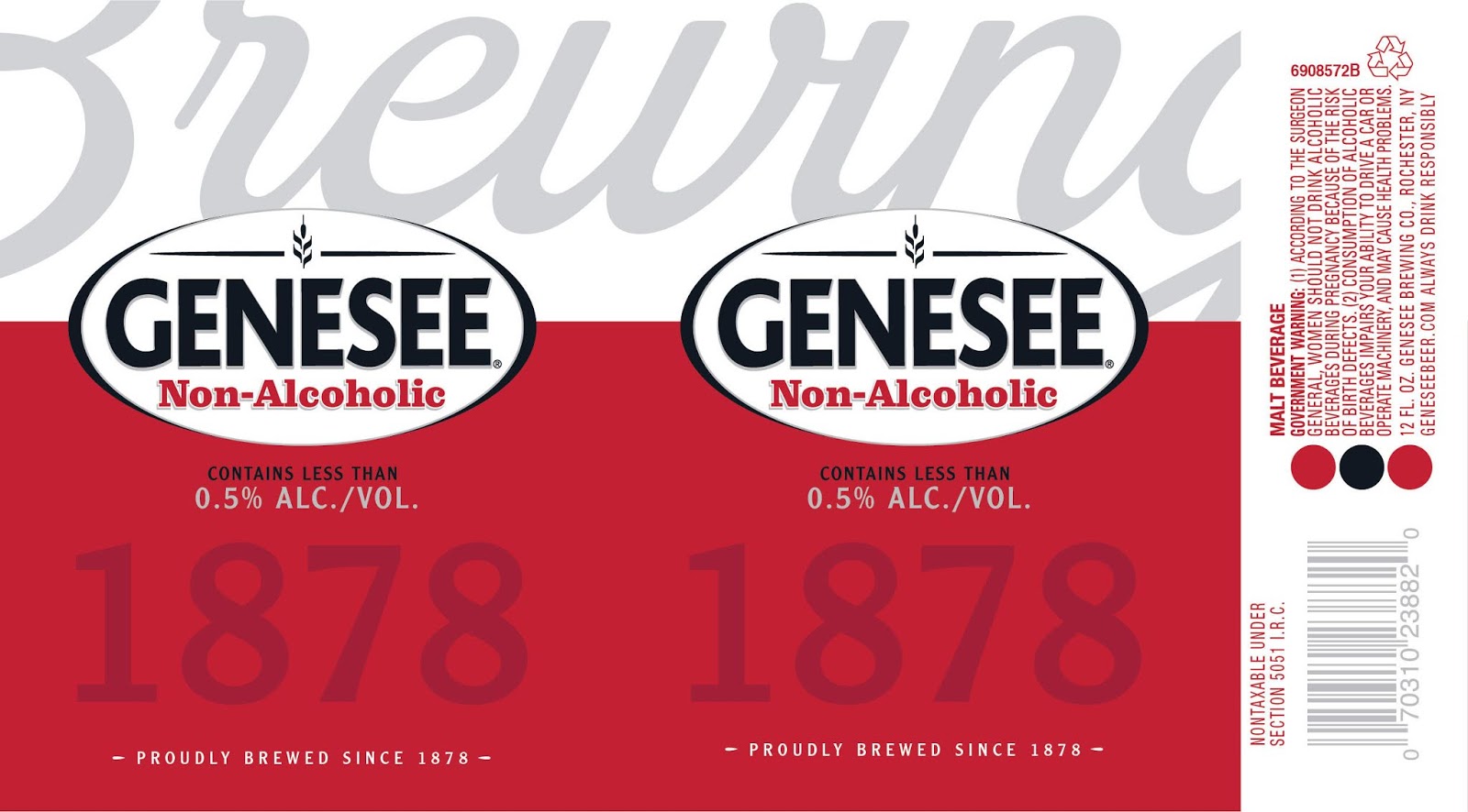 Genesee Adding Schwarzbier Dark Session Lager, Light & NonAlcoholic