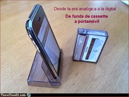 De funda de cassette a portamóvil