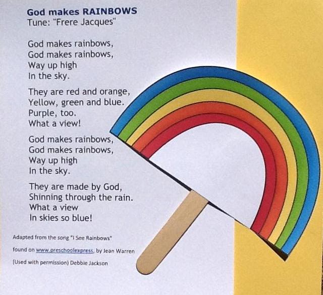 Bible Fun For Kids God  Makes Rainbows  Song For Preschool