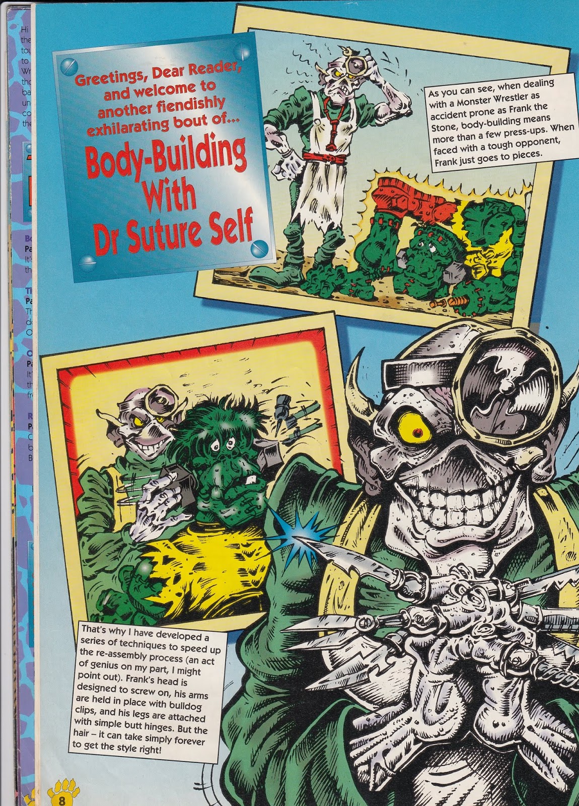 Boys Adventure Comics Monster Wrestlers in my pocket 1