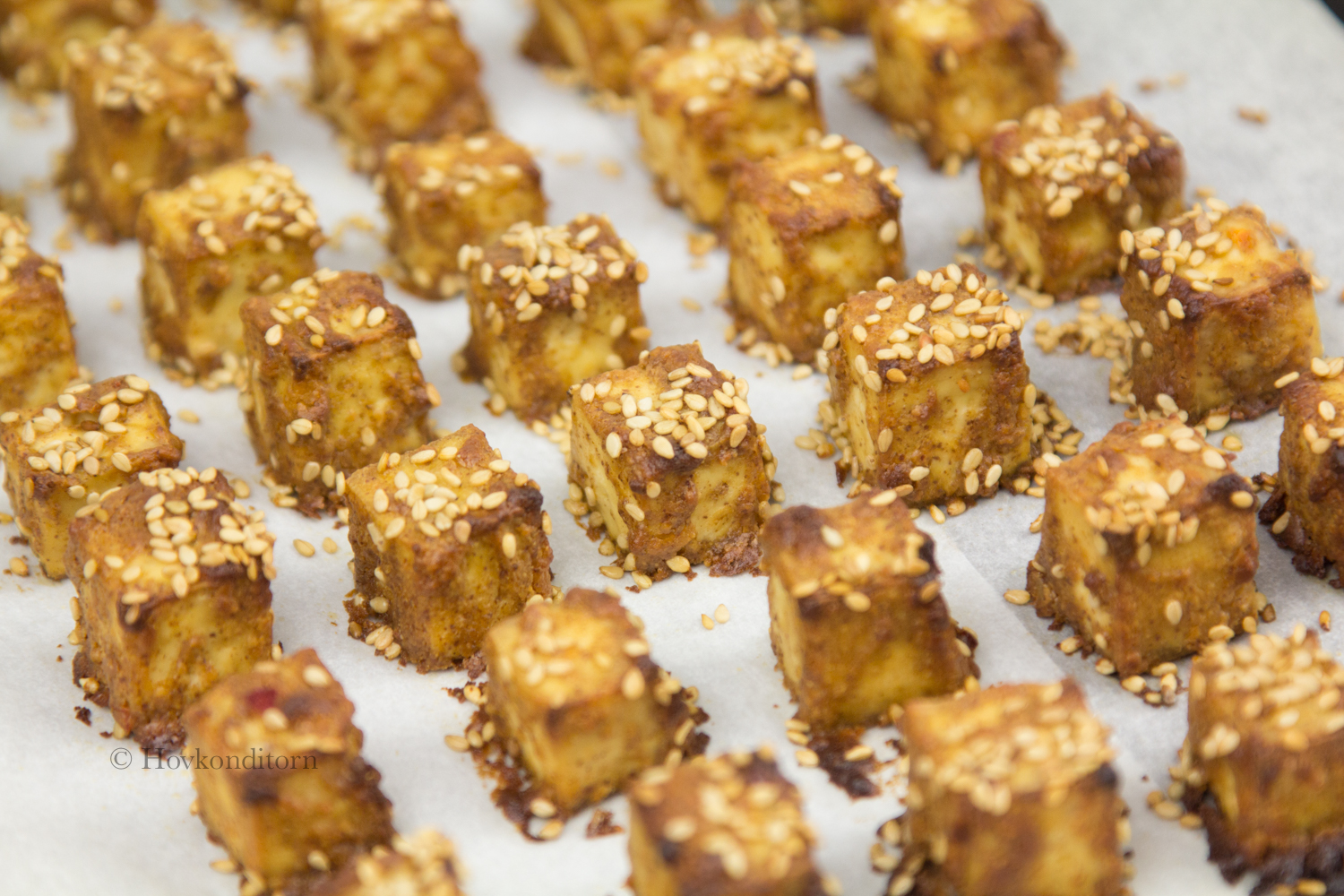 Baked Chili Peanut Butter Tofu