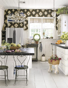 decora y disena: 24 Ideas de Papel Tapiz en la Cocina