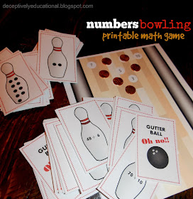 Relentlessly Fun, Deceptively Educational: Printable Numbers Bowling