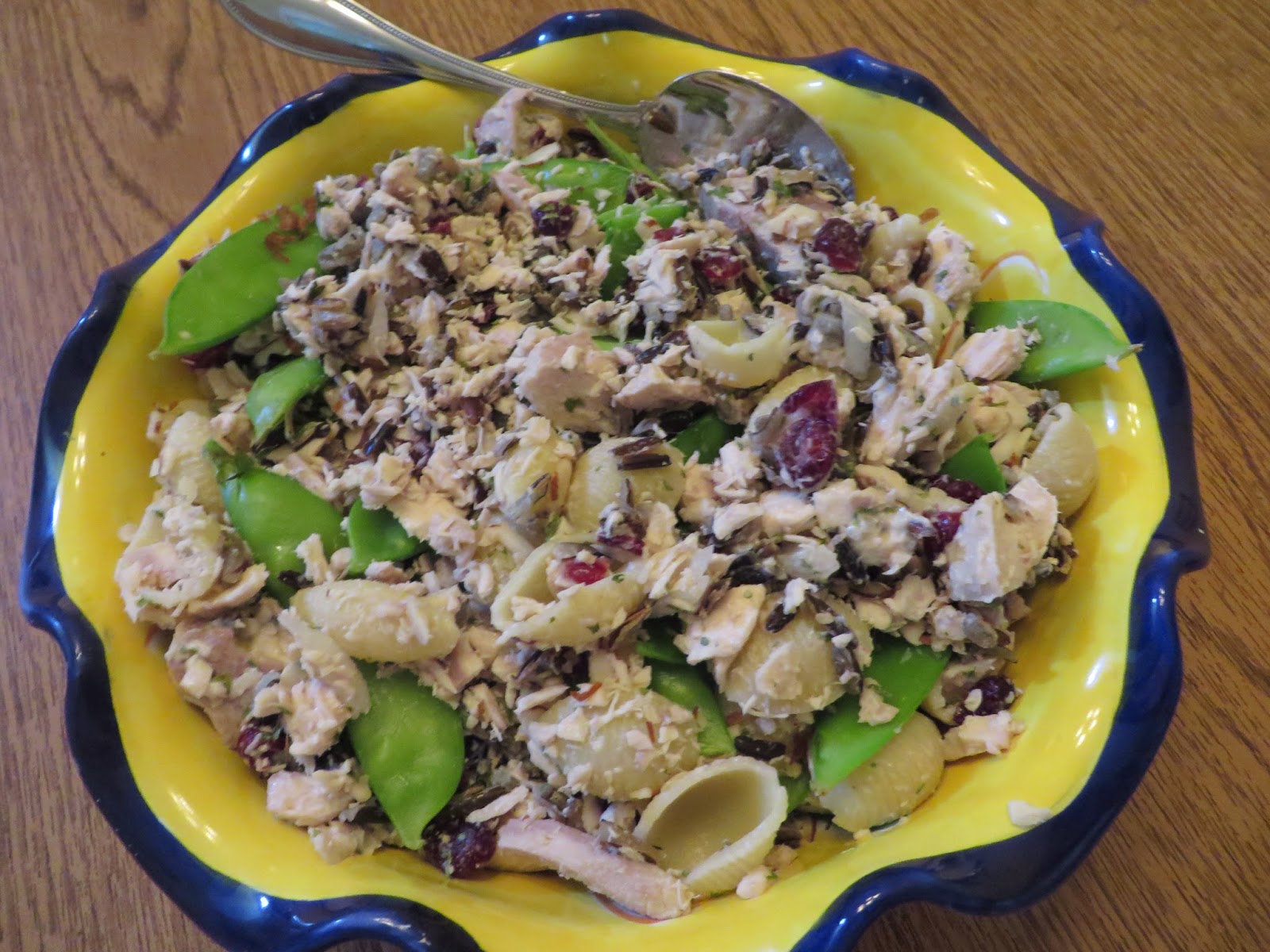 Ever Ready Wild Rice Chicken Salad with Pea Pods and Cherries