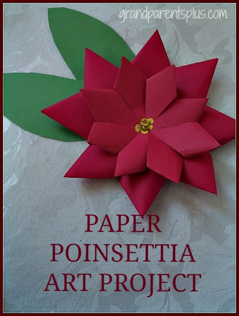 How to make a paper poinsettia