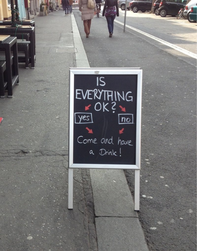 40 Funny and Creative Chalkboard Bar Signs | Funny Signs