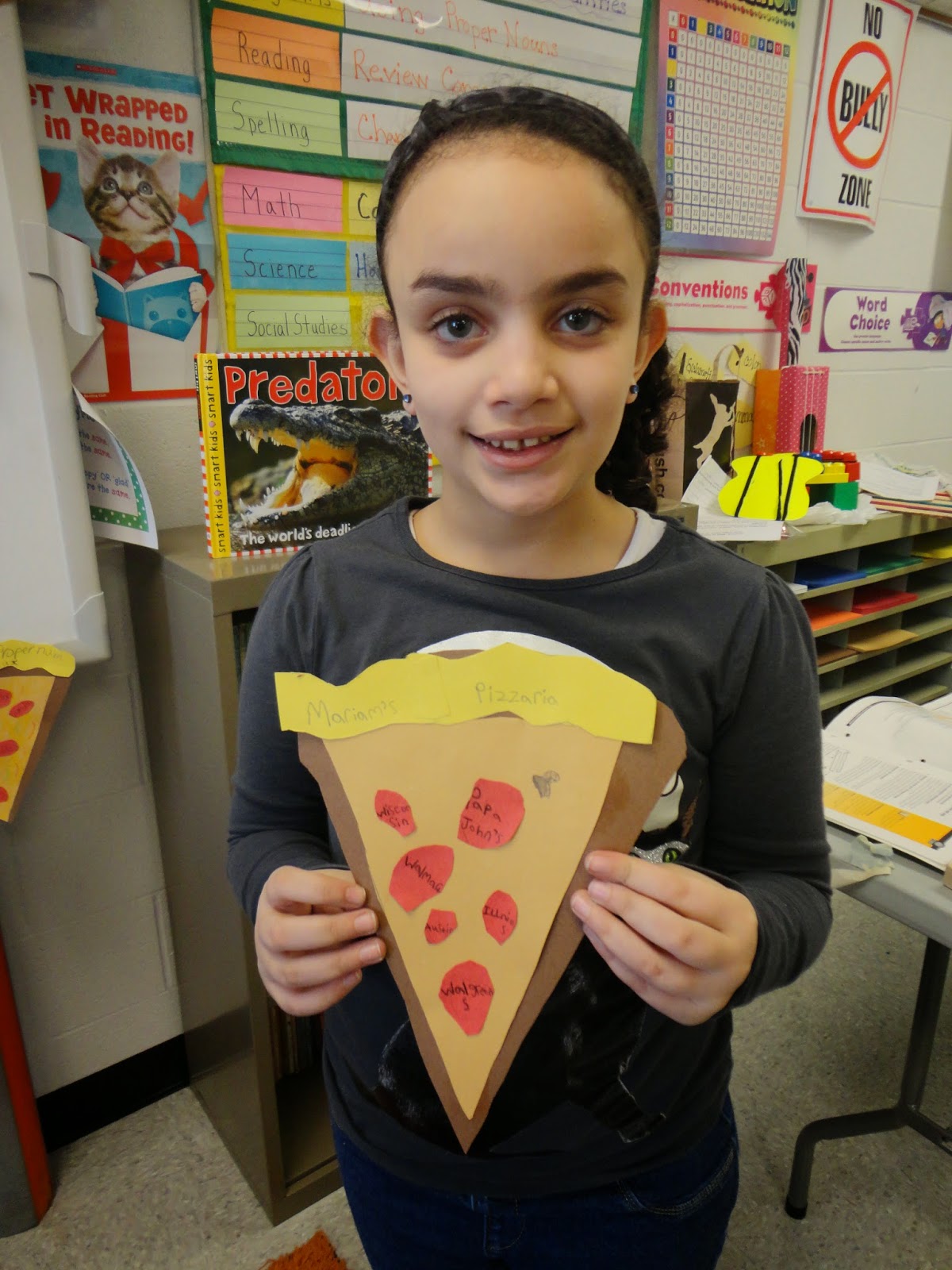 Mrs. Callaghan's Classroom Proper Noun Pizza Activity