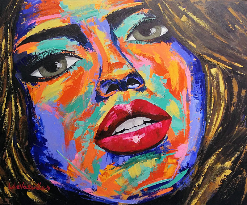 Artospective Expressionist Figurative Paintings by Laura de Vazeilles.