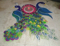 rangoli, pair of peacock, rangoli designs, unseen, most beautiful, photo