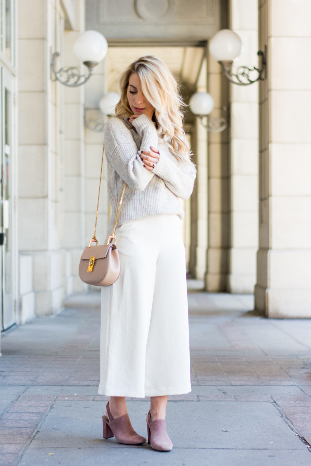 OOTD - White Culottes For Fall | La Petite Noob | A Toronto-Based ...