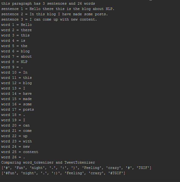 Natural Language Processing with Python NLTK part 1 - Tokenizer