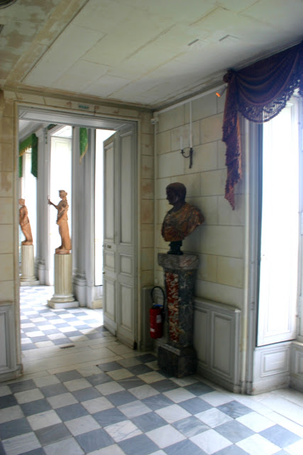 Entrance inside Chateau de Valencay.