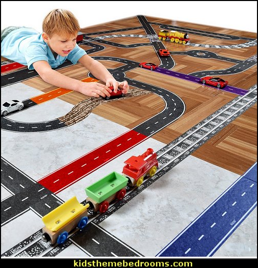 Cars & Trains PlayTape Classic Road transportation theme bedroom decorating ideas - Planes, trains, cars and trucks decor - transportation bedroom ideas - transportation vehicles theme bedrooms - tire throw pillows - cars trucks wall decals - transportation bedding - police cars - polce bedding - heroes bedding Cars & Trains PlayTape Classic Road transportation theme bedroom decorating ideas - Planes, trains, cars and trucks decor - transportation bedroom ideas - transportation vehicles theme bedrooms - tire throw pillows - cars trucks wall decals - transportation bedding - police cars - polce bedding - heroes bedding