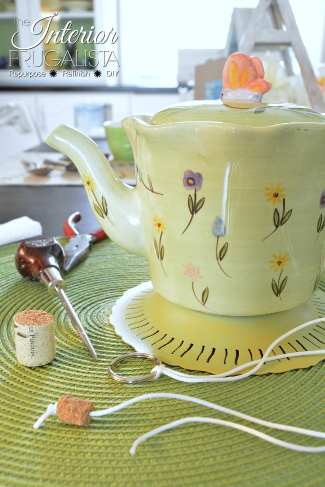 Adorable Recycled Teapot Wind Chimes Interior Frugalista