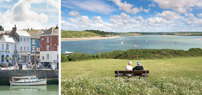 Padstow harbour and sea views