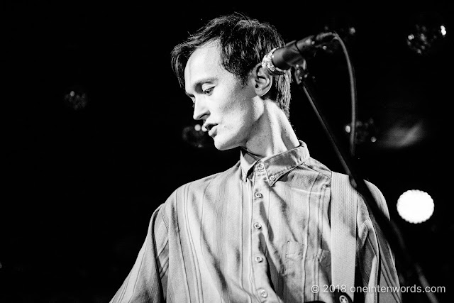 Ought at The Legendary Horseshoe Tavern on May 11, 2018 for the Audiotree North Launch Party at CMW Canadian Music Week Photo by John Ordean at One In Ten Words oneintenwords.com toronto indie alternative live music blog concert photography pictures photos