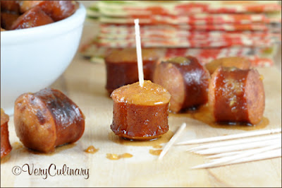 Very Culinary: Crock Pot Apple Kielbasa Bites