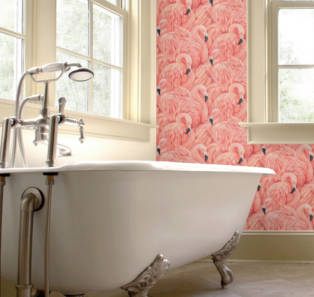 Flamingos In The Bathroom Emily May Image Source